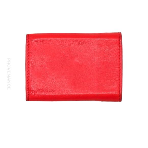 🔴 Balenciaga Papier Mini Wallet - Red Leather - Picture 2 of 10